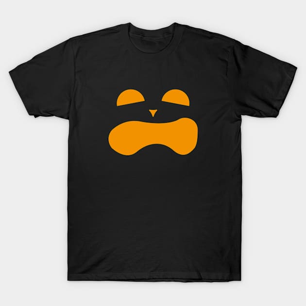 Cool Art Halloween Scary Pumpkin Merch T-Shirt by Sonyi